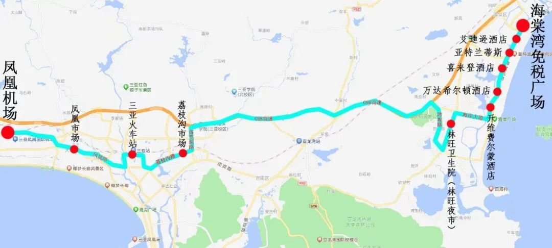 3月11日起，三亚试行开通1条旅游专线